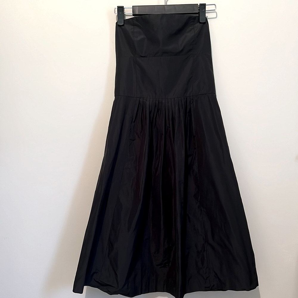 Theory Strapless Black Dress